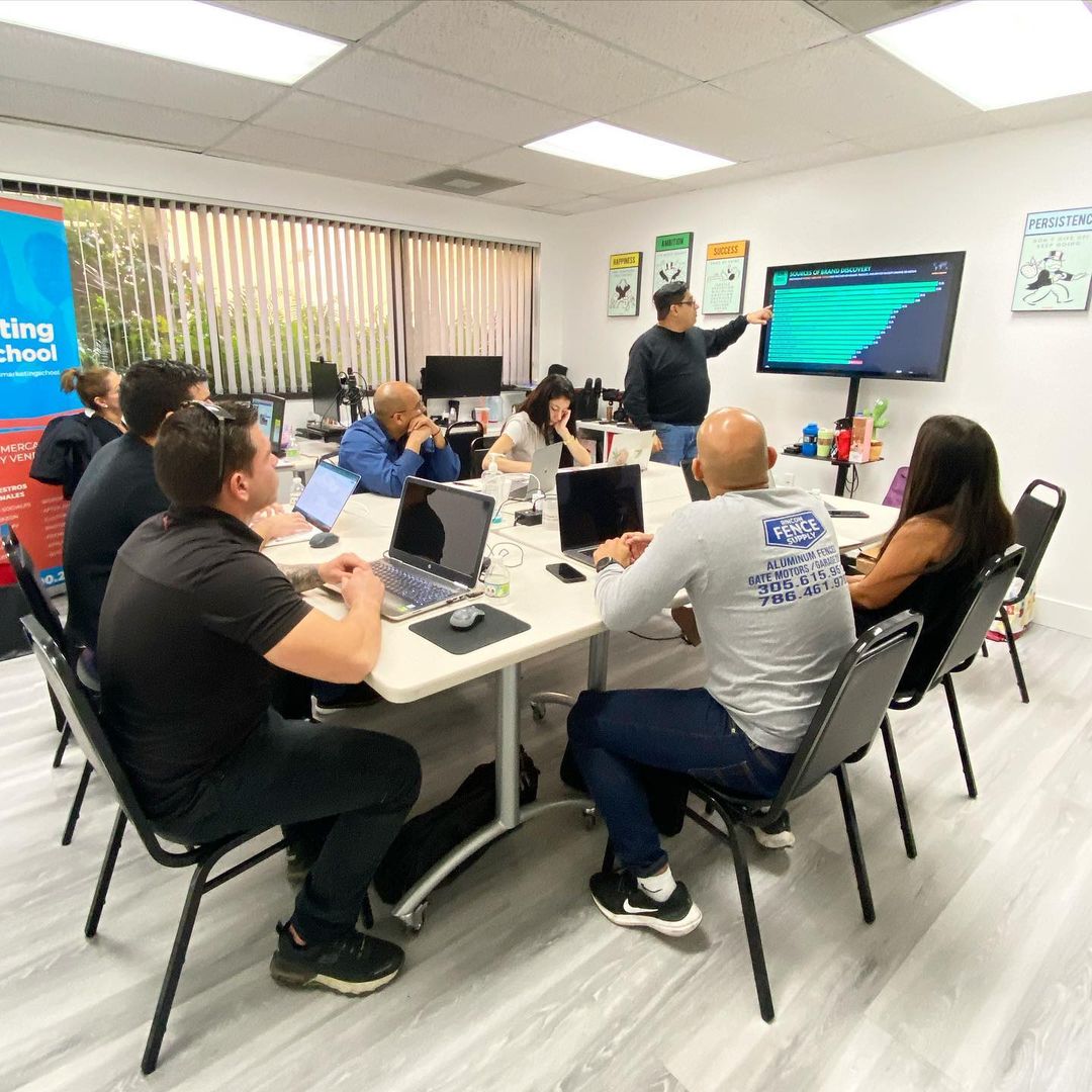Estudiantes en Miami Marketing School